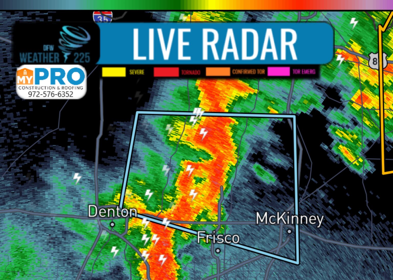 Significant Weather Advisory for Collin and Denton Counties (7/30/2020