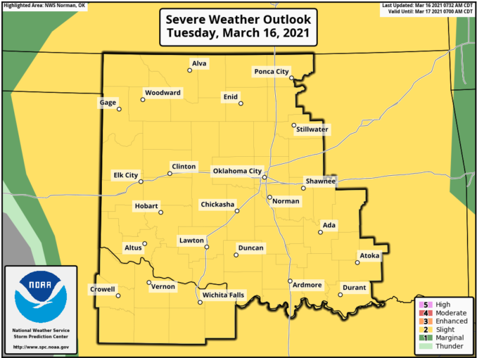 Stillwater Oklahoma Forecast Update (3/16/21) Weather 225